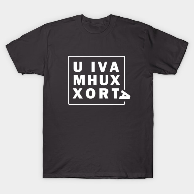 U iva mhux xorta (text only) T-Shirt by daqquqa